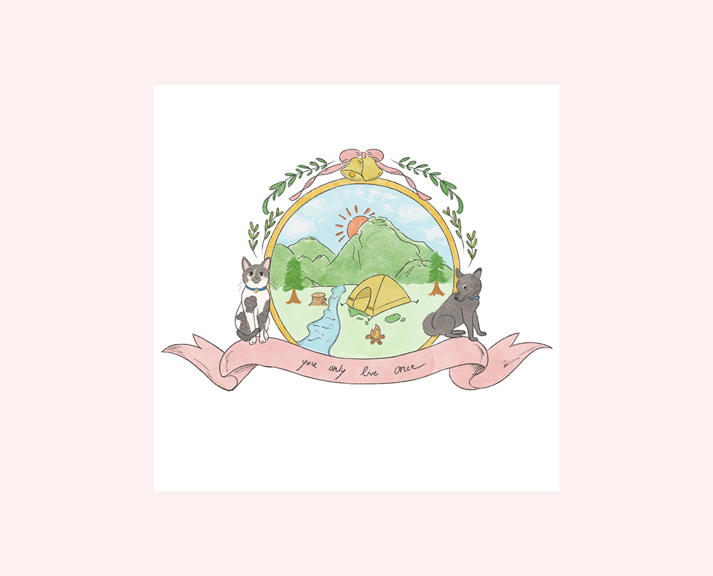 結婚式用メッセージカード挿絵